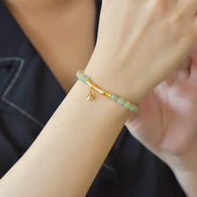 Natural Jade Bracelet Nephrite Silver Bracelet