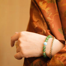 Natural Jade Bracelet Nephrite Silver Bracelet