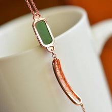 Natural Jade Bracelet Nephrite Silver Bracelet