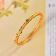Natural Jade Bracelet Nephrite Silver Bracelet