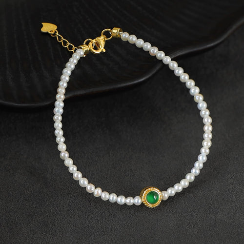 Natural Jade Bracelet Pearl Jadeite Bracelet