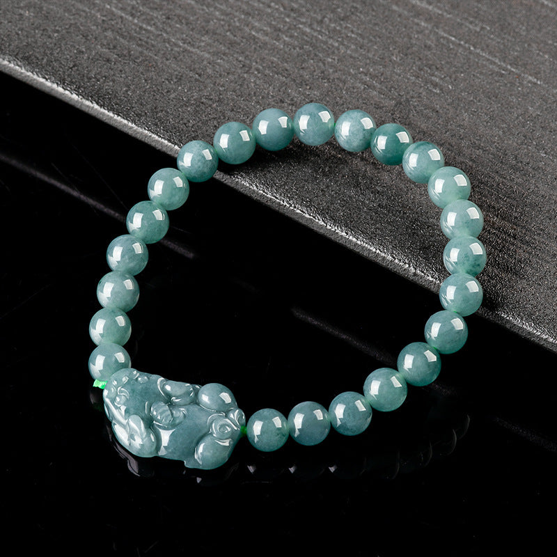 Natural Jade Bracelet Pixiu Jadeite Bracelet
