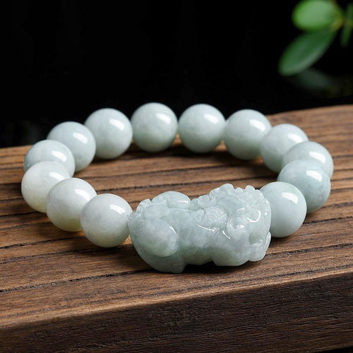 Natural Jade Bracelet Pixiu Jadeite Bracelet