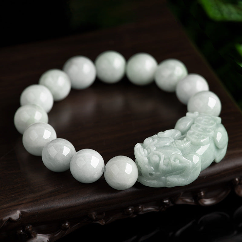 Natural Jade Bracelet Pixiu Jadeite Bracelet