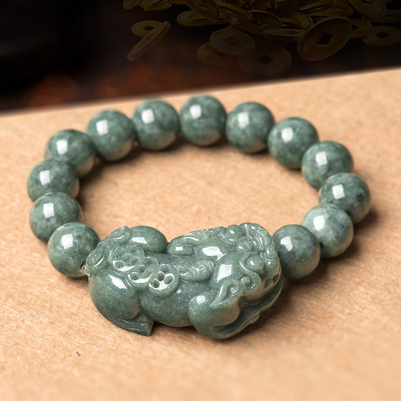 Natural Jade Bracelet Pixiu Jadeite Bracelet