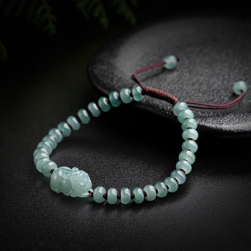 Natural Jade Bracelet Pixiu Jadeite Bracelet