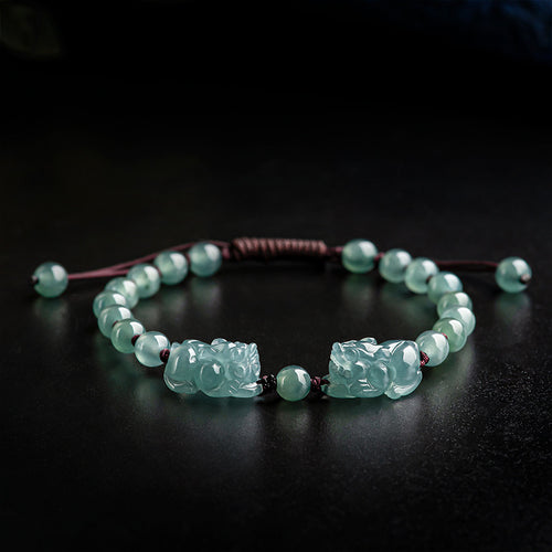 Natural Jade Bracelet Pixiu Jadeite Bracelet