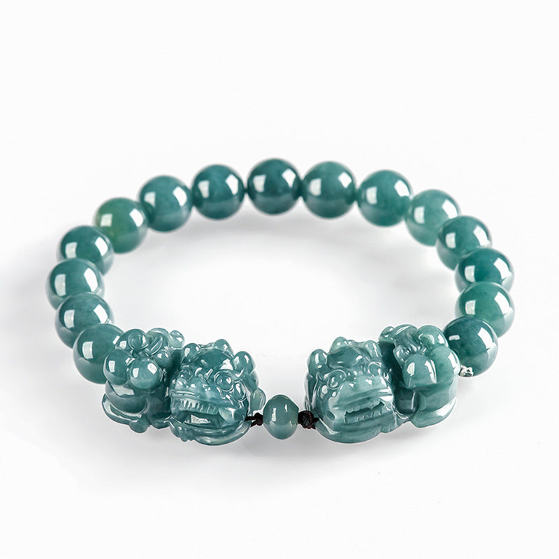 Natural Jade Bracelet Pixiu Jadeite Bracelet