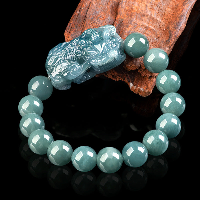 Natural Jade Bracelet Pixiu Jadeite Bracelet
