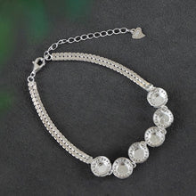 Natural Jade Bracelet Silver Jadeite Bracelet