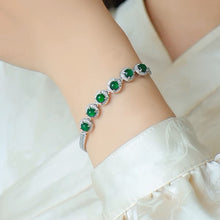 Natural Jade Bracelet Silver Jadeite Bracelet