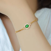 Natural Jade Bracelet Silver Jadeite Bracelet