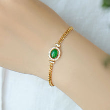 Natural Jade Bracelet Silver Jadeite Bracelet