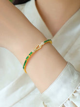 Natural Jade Bracelet Silver Jadeite Bracelet
