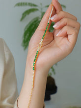 Natural Jade Bracelet Silver Jadeite Bracelet
