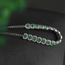 Natural Jade Bracelet Silver Jadeite Bracelet