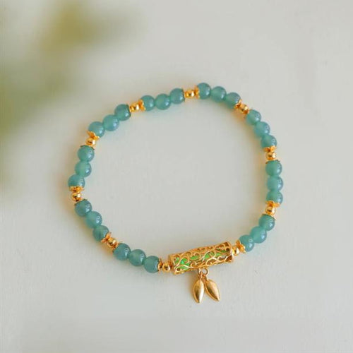 Natural Jade Bracelet Silver Jadeite Bracelet