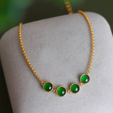 Natural Jade Bracelet Silver Jadeite Bracelet