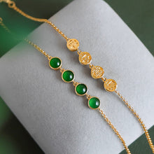 Natural Jade Bracelet Silver Jadeite Bracelet