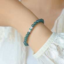Natural Jade Bracelet Silver Jadeite Bracelet