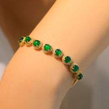 Natural Jade Bracelet Silver Jadeite Bracelet