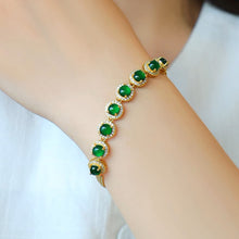 Natural Jade Bracelet Silver Jadeite Bracelet