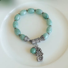 Natural Jade Bracelet Silver Jadeite Bracelet