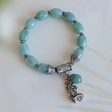 Natural Jade Bracelet Silver Jadeite Bracelet