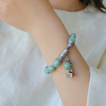 Natural Jade Bracelet Silver Jadeite Bracelet