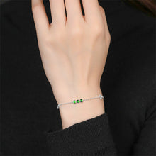 Natural Jade Bracelet Silver Jadeite Bracelet