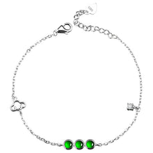 Natural Jade Bracelet Silver Jadeite Bracelet
