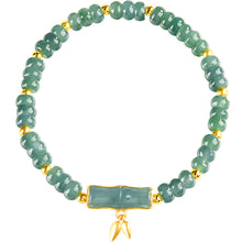 Natural Jade Bracelet Silver Jadeite Bracelet