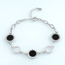 Natural Jade Bracelet Silver Jadeite Bracelet