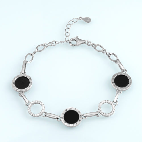 Natural Jade Bracelet Silver Jadeite Bracelet