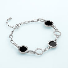 Natural Jade Bracelet Silver Jadeite Bracelet