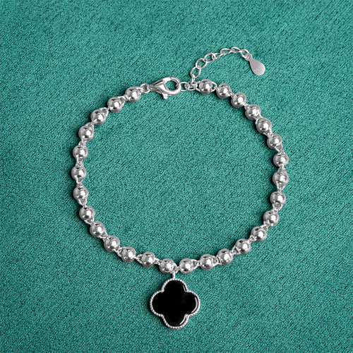 Natural Jade Bracelet Silver Jadeite Bracelet