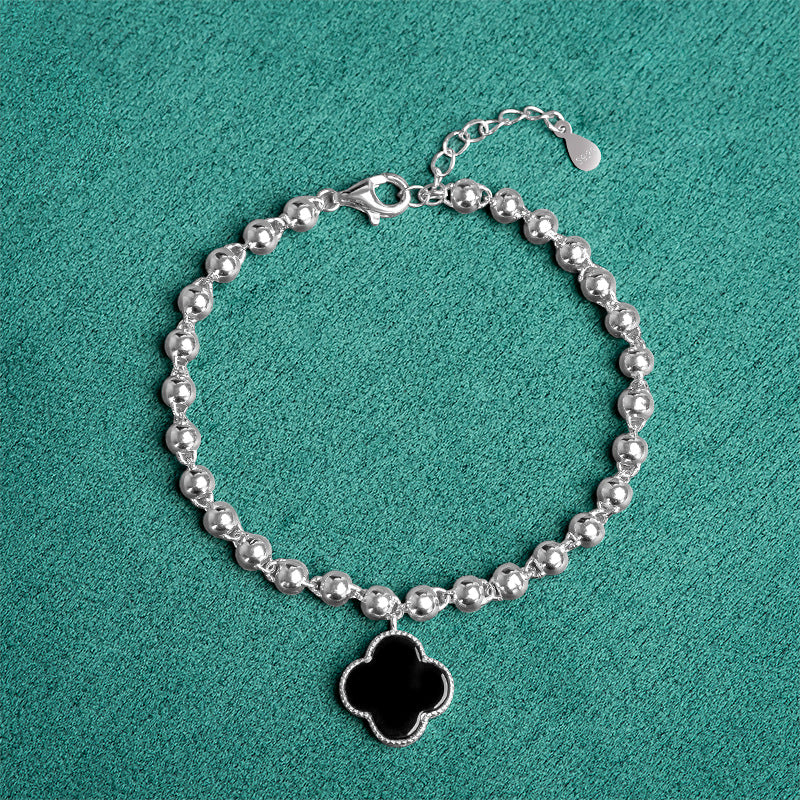 Natural Jade Bracelet Silver Jadeite Bracelet