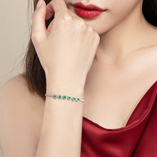 Natural Jade Bracelet Silver Jadeite Bracelet