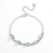Natural Jade Bracelet Silver Jadeite Bracelet