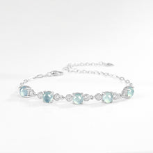 Natural Jade Bracelet Silver Jadeite Bracelet