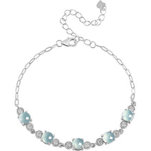 Natural Jade Bracelet Silver Jadeite Bracelet