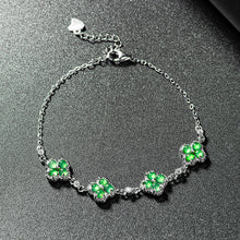 Natural Jade Bracelet Silver Jadeite Bracelet
