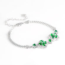 Natural Jade Bracelet Silver Jadeite Bracelet