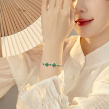 Natural Jade Bracelet Silver Jadeite Bracelet