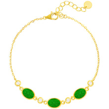Natural Jade Bracelet Silver Jadeite Bracelet
