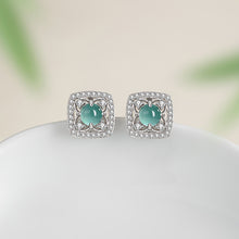 Natural Jade Earrings Jadeite Silver Earrings