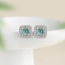 Natural Jade Earrings Jadeite Silver Earrings