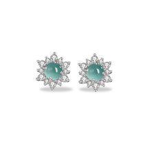 Natural Jade Earrings Jadeite Silver Earrings