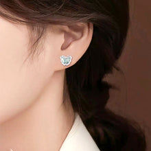 Natural Jade Earrings Silver Butterfly Jadeite Earrings