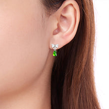 Natural Jade Earrings Silver Hulu Jadeite Earrings